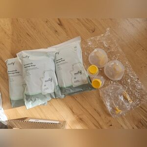 Medela Swing Maxi 24mm Brand new Pump Parts & 300Motif Breastmilk Storage Bags